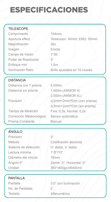Estación total STEC Armor 4